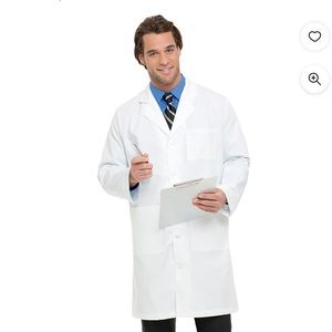 Landau Men's Essential Lab Coats Classic Relaxed Fit size 38